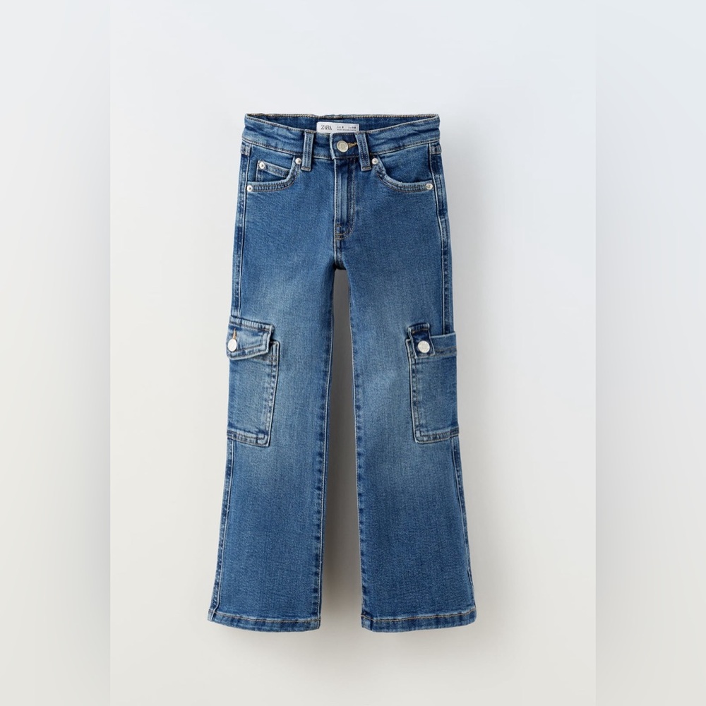 NWT ZARA GIRLS JEANS, SIZE 7.